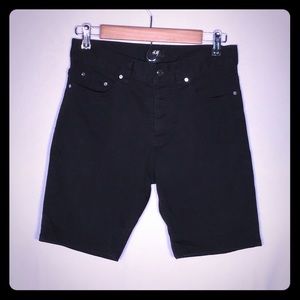 H&M Black Bermuda Shorts- Size 28